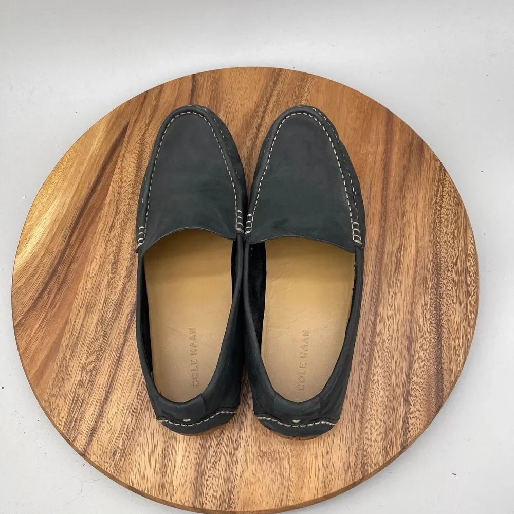 Cole Haan Somerset Venetian Loafers Mens 12 M Black Leather Driving Casual Shoes